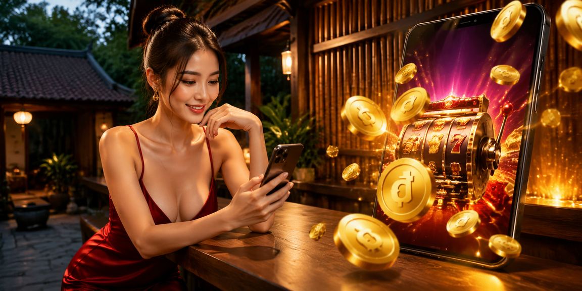 Người dùng Việt Nam dùng điện thoại truy cập cược trực tuyến giữa phong cảnh thiên nhiên Ninh Bình